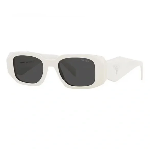 Unisex PR17WS Rectangle Sunglasses White and Gold Shades BRAND NEW - Picture 1 of 1